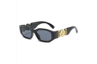 Retro polygonal trendy sunglasses