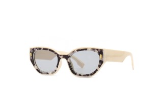 cat eye scotch pattern sunglasses