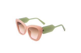 Large frame cat eye PC sunglasses